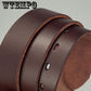 Man's retro vintage pin buckle male genuine leather belts high quality fashion luxury
