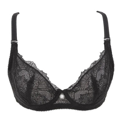 Women's Sexy Lace Underwear Ultra-thin Big Breasts Show Small Female Gathered Anti-sagging Adjustable Straps Beautiful Back Girl's Solid Brassiere