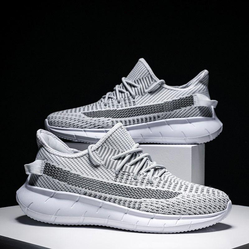 Shoes Men's Sports Shoes Summer Hollow Mesh Running Shoes Lightweight Plus Size Deodorant Breathable Mesh Shoes