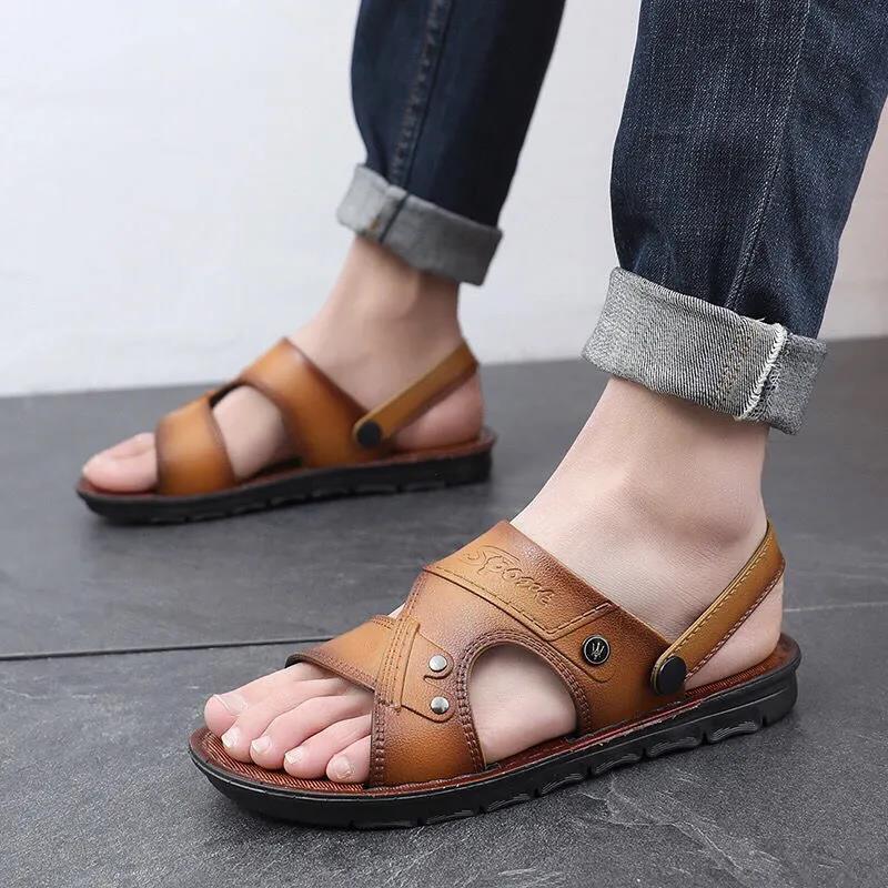 Summer Waterproof Non-slip Sandals Men's Soft Bottom Wear-resistant Sandals Breathable Sandals