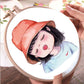 Cartoon Cross Stitch Girl Handmade Simple Thread Embroidery Embroidery Student Small Pendant for Beginners