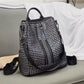 Soft Leather Backpack Ladies Casual Versatile Leather Backpack Lightweight Travel Bag