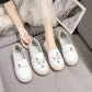 White Shoes Spring Summer Hollow Non-slip Flat Bottom All-match Single Shoes Breathable Comfortable Soft Bottom Pregnant Women Nurse Shoes