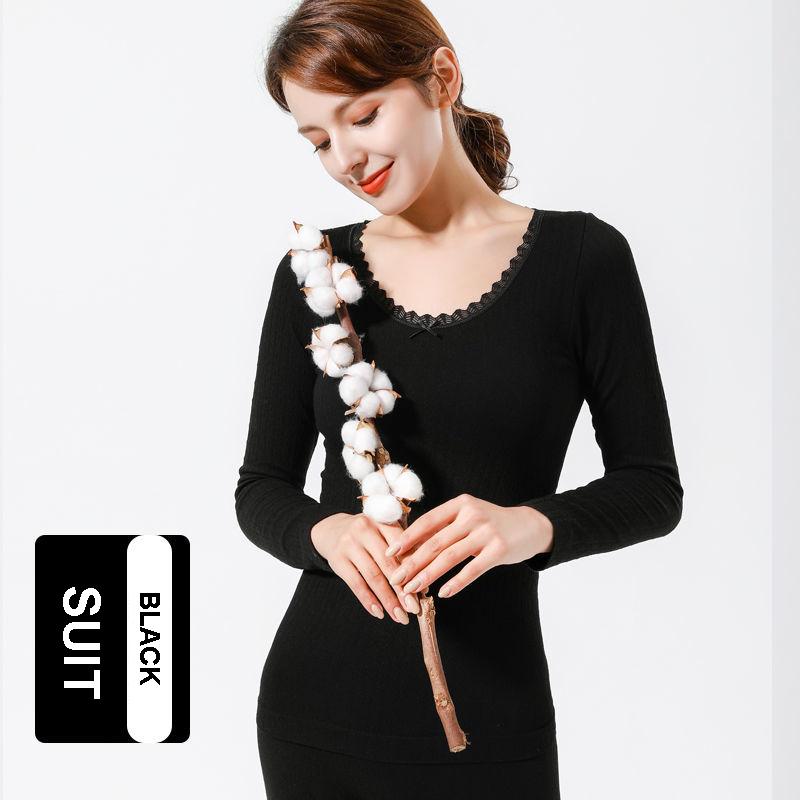 Body Thermal Underwear Women's Suit Qiuyi Long Trousers Slim Slimming Cotton Sweater