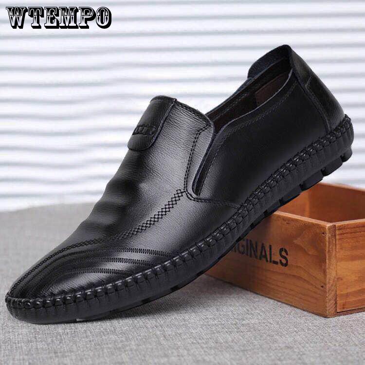 Leather Shoes Non-slip Waterproof Oil-proof Shoes Black Working Men's Leather Shoes