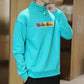 Plus Velvet Padded Sweater Men's Autumn Pure Cotton Half-high Neck Long-sleeved Sweatshirts