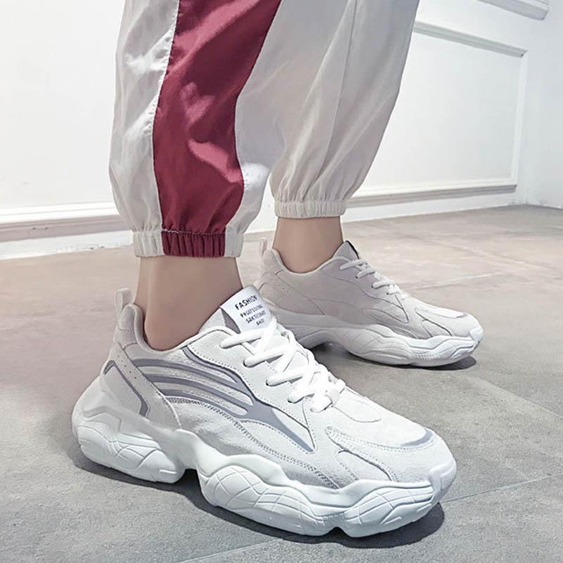 Plus Size 39-44 Summer Men Leather Sneakers Anti-Slippery Breathable Basketball Running Shoes Non-slip Comfortable Shoes