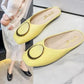 Women Summer Baotou Slippers Antiskid Soft Bottom Slippers Non Slip Outdoor Casual Solid Color Slippers