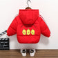 Girls' Winter Clothes Plus Fleece Hooded Jacket Bread Clothing Thickened To Keep Warm