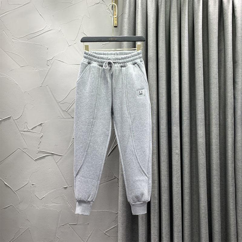 Solid Color Embroidered Casual Sweatpants Women's Spring and Autumn High Waist Loose and Thin Sports Harem Pants