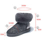 Thickened Snow Boots Women's Short Tube Short Boots with Wool Winter New Non-slip Thick Warm Cotton Shoes Plus Cashmere Boots for Children
