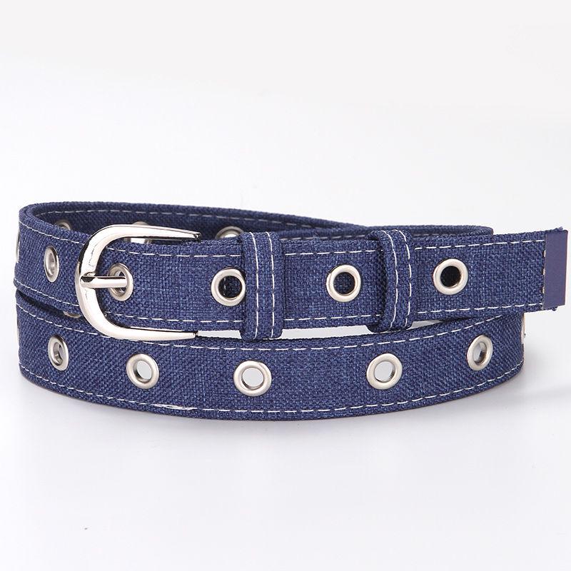 Canvas Belt Ladies Pin Buckle Belt Wild Jeans Dress Female Students Classic Trend