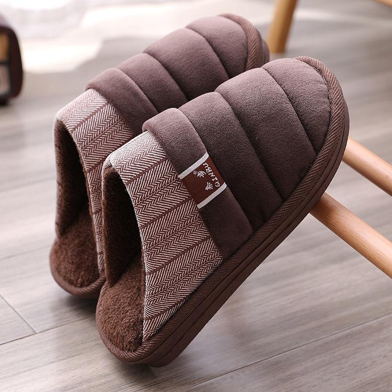 Winter Cotton Slippers Home Interior Slippers Non-slip Thick Bottom Slippers