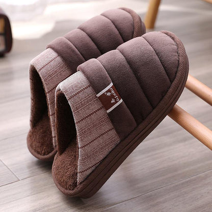 Winter Cotton Slippers Home Interior Slippers Non-slip Thick Bottom Slippers