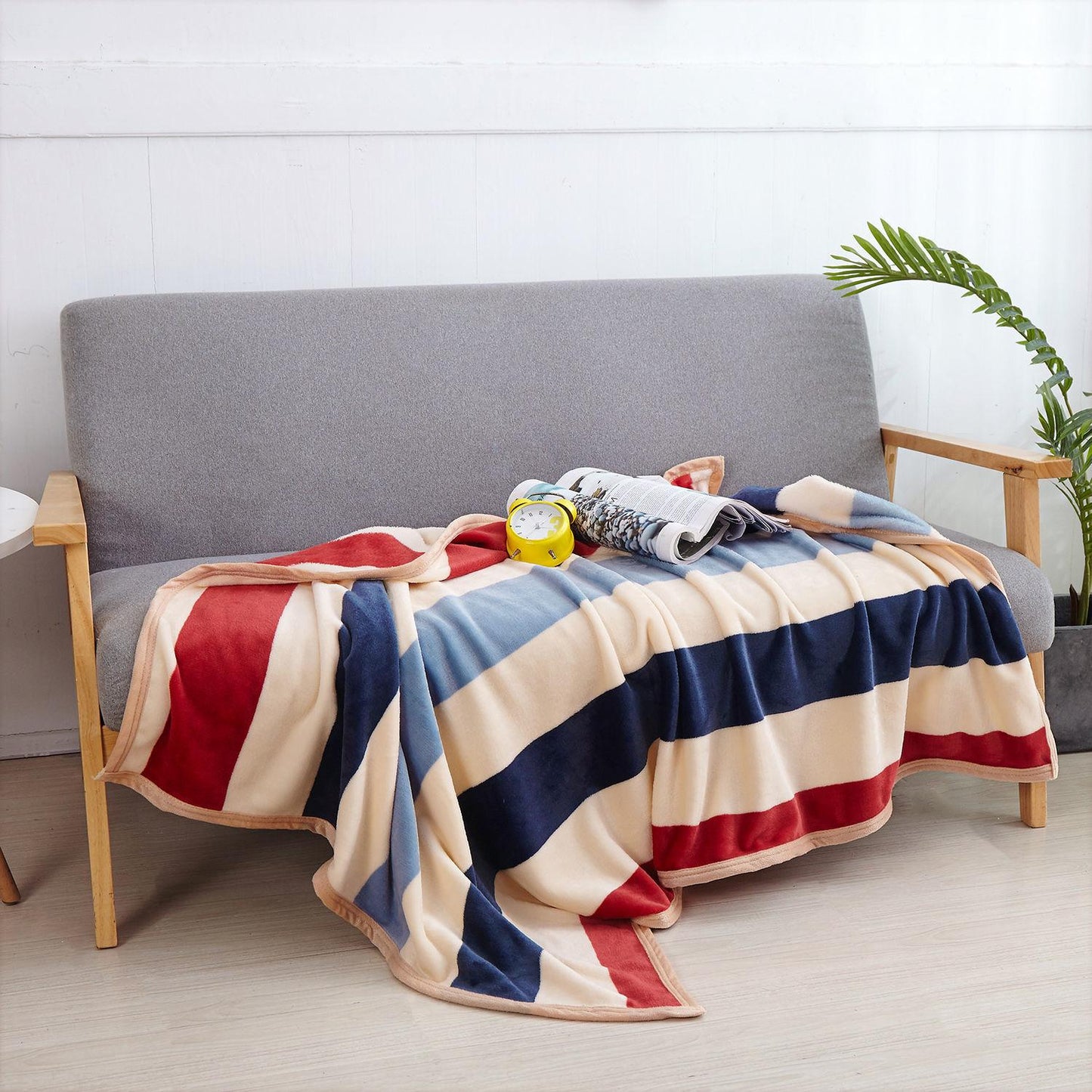 Double-sided Plus Velvet Bed Sheet Coral Fleece Blanket Office Nap Blanket Air Conditioning Blanket Shawl Blanket Towel Quilt Sofa Decoration Blanket