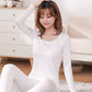 Thermal Women's Underwear, Body Sculpting All-match Bottoming Shirt Sexy Bottoming Round Neck Low-neck Thin Suit