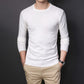 Fall/winter Sweater Men's Korean Pullover Round Neck Solid Color Sweater Thin Bottoming Shirt Low-neck Sweater