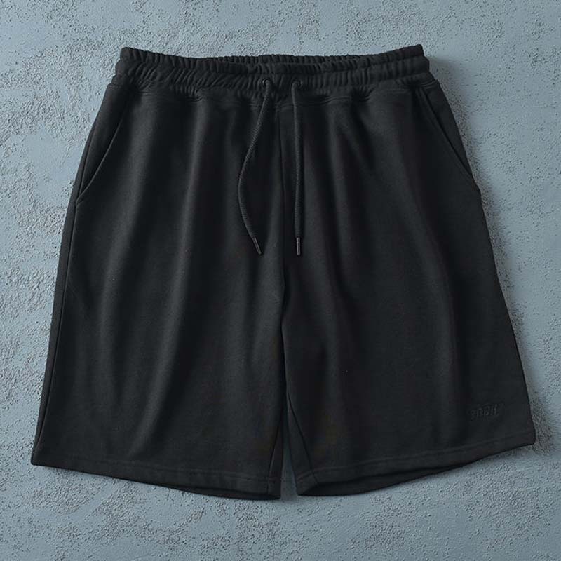 Simple Knitted Terry Shorts Male Summer Trend Student Loose Sports Five-point Pants