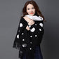 Autumn and Winter Knitted Sweater Mid-length Long-sleeved Color Matching Bat Shirt