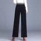 Women's Wide Leg Pants Autumn and Winter High Waist Drape Loose and Thin Plus Velvet Thick Straight-leg Trousers