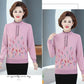 Autumn and Winter Thickened Velvet Sweater Knitted Long-sleeved Bottoming Shirt Middle-aged Pullover Casual Sweater