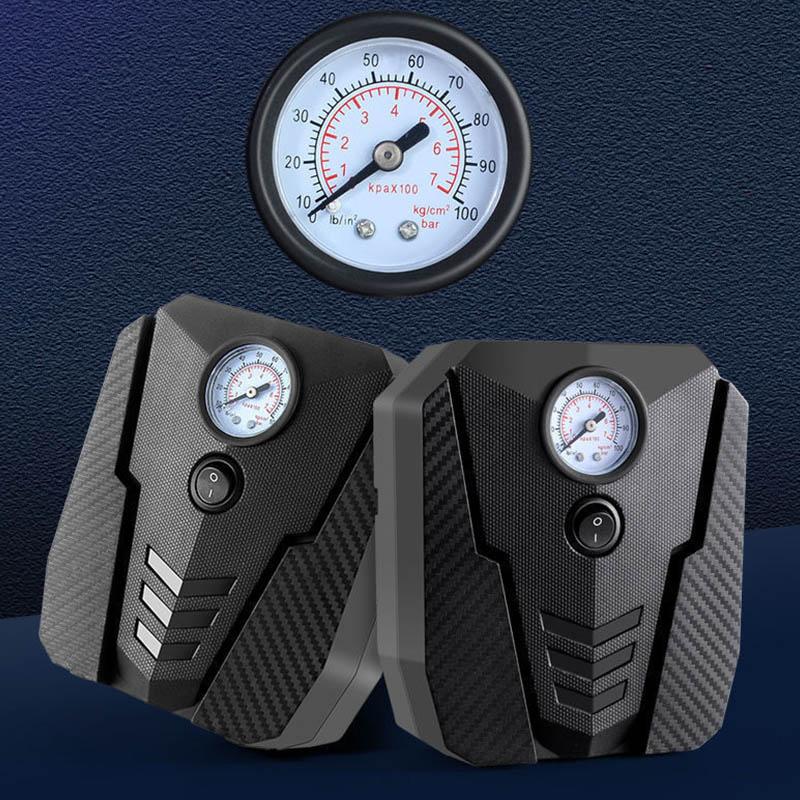 Car Inflatable Pump Mechanical Disk Finger Consumption Portable Car Reactor Tire High Power High Voltage Electric Air Air with Illumination Lamp