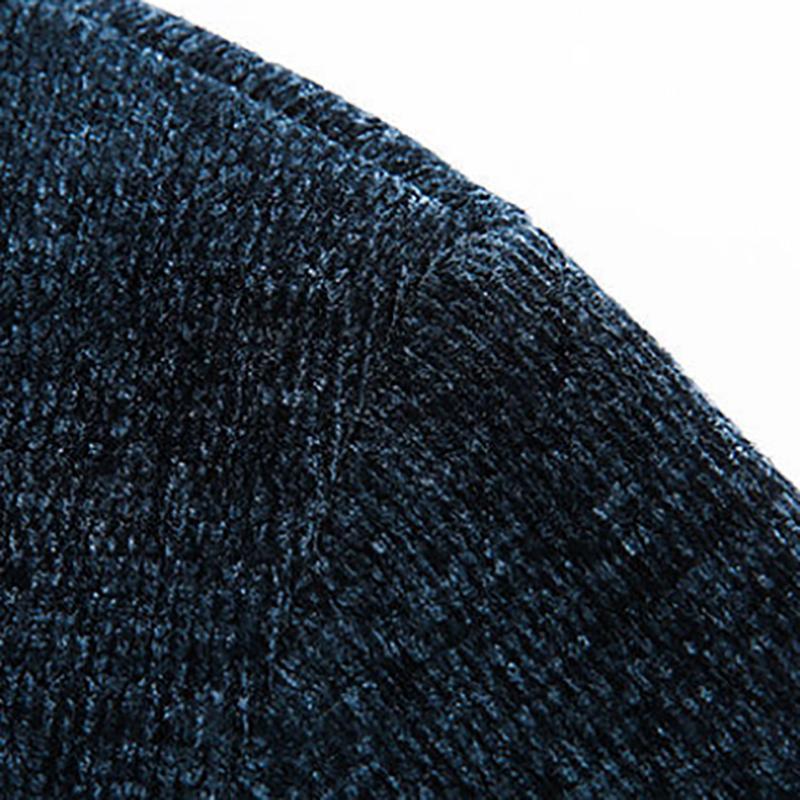 Men's Sweater Plus Velvet Thick Embroidery Casual Warm Korean Version of The Bottoming Sweatshirts for Men