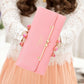 Leather Shoulder Bag Women Crossbody Tote Bag Metal Pendant Hanging Ornament Handbags