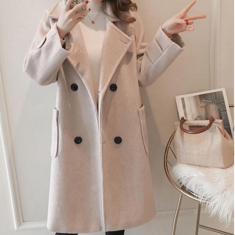 Urban Fashion Mid-length Women's Windbreaker Winter Sexy Slim-fit Plus Size Women's Jacket