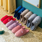 Winter Home Slippers Unisex Cartoon Cat Shoes Non-slip Soft Winter Warm House Slippers Indoor Bedroom Couples Floor Shoes