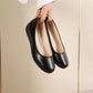 Women's Flat Shoes Leather Shoes Work Shoes Work Professional Flight Attendant Flat Shoes Comfortable Nurse Shoes Soft Bottom Mother Shoes