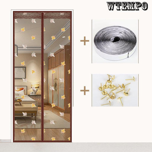 Curtain Velcro High-grade Magnetic Screen Door Home Bedroom Partition Curtain