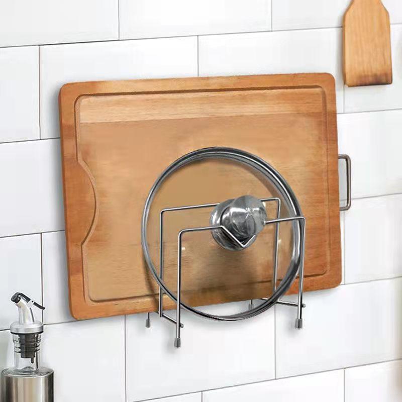 Vertical Kitchen Pot Cover Rack Cutting Board Rack Towel Rack Multifunctional Stainless Steel Knife Rack Board Rack Storage Rack