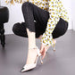 Spring  Autumn High Heels Stiletto Metal Pointed French Girl Sandals Stiletto All-match Single Shoes