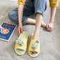 Slippers Women's Linen Slippers Parent-child Cute Home Indoor Non-slip Cotton Linen Cloth Art Spring and Autumn Children's Floor Slippers