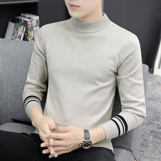 Fashion Brand Sweater Man Pullovers Warm Slim Fit Jumpers Knitwear Woolen Autumn Casual Mens Clothes