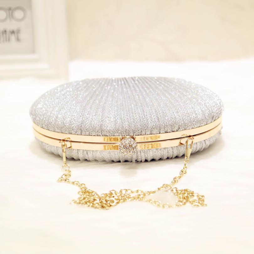 Fashion Women Ruched Clutches Evening Bag Ladies Party Wedding Bride Wallet Day Clutch Makeup Bags C