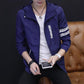 Men's Jacket Male Bomber Jacket Men Casual Baseball Collar Fashion Jacket Smooth Jacket Streetwear