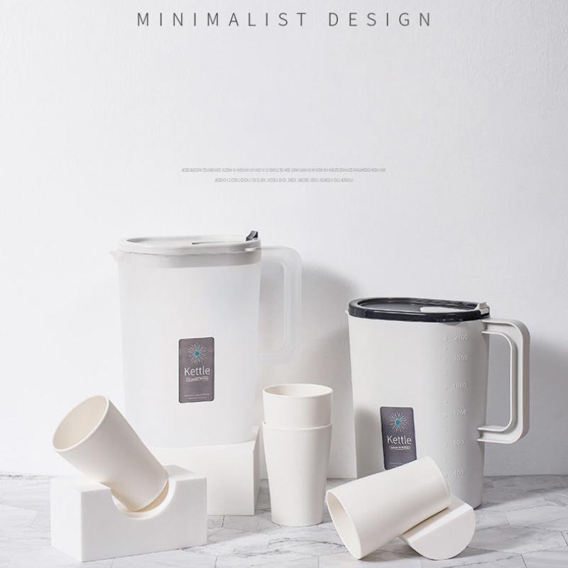 Nordic Cold Kettle Large Capacity Graduation Kettle High Temperature Resistant Household Beverage Teapot with Plain Water