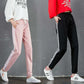 Winter Style Plus Velvet Thickening Female Winter Student Trousers, Nine-point Loose-fitting Casual Pants, All-match Fashion To Keep Warm