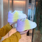 Female Gradient Color Small White Shoes Ladies Personality Casual Shoes Spring and Autumn Students Korean Version All-match Thick Bottom Shoes