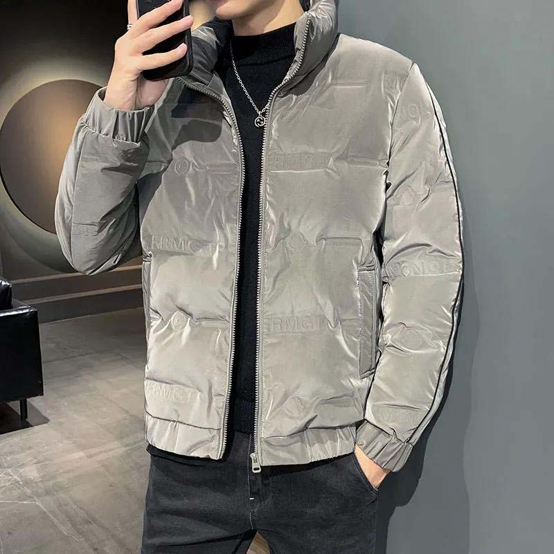 Down Jacket Men's 2021 Stand-up Collar Short Winter Trend Thick Warm Jacket