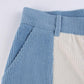 Autumn Y2k Corduroy Striped Patchwork Casual Pants Women High Waist Baggy Straight Trousers Harajuku Jogging Sweatpants