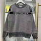 Autumn and Winter Women's Knitted Suit Long-sleeved Loose Sports Casual Top and Shorts Two-piece Suit