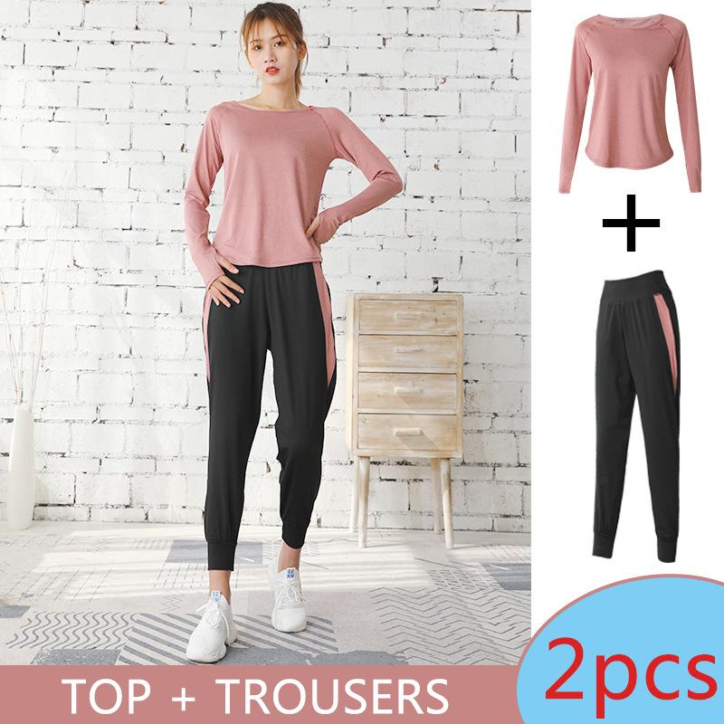 Women's Sports Suit Yoga Clothes Loose Large Size Gym Running Quick Dry Clothes Bodybuilding Fitness Suit Training Set
