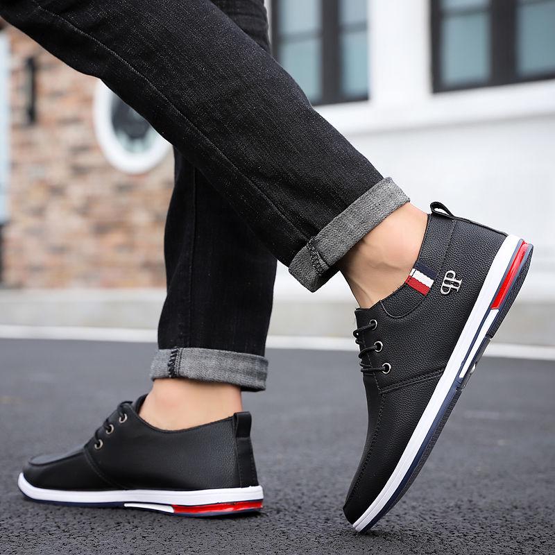 Leather Shoes Men's South Korean Version of The Trend Casual Shoes Waterproof Shoes