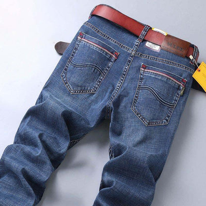 Summer Thin Retro Stretch Loose  Business Casual Straight Youth Trousers