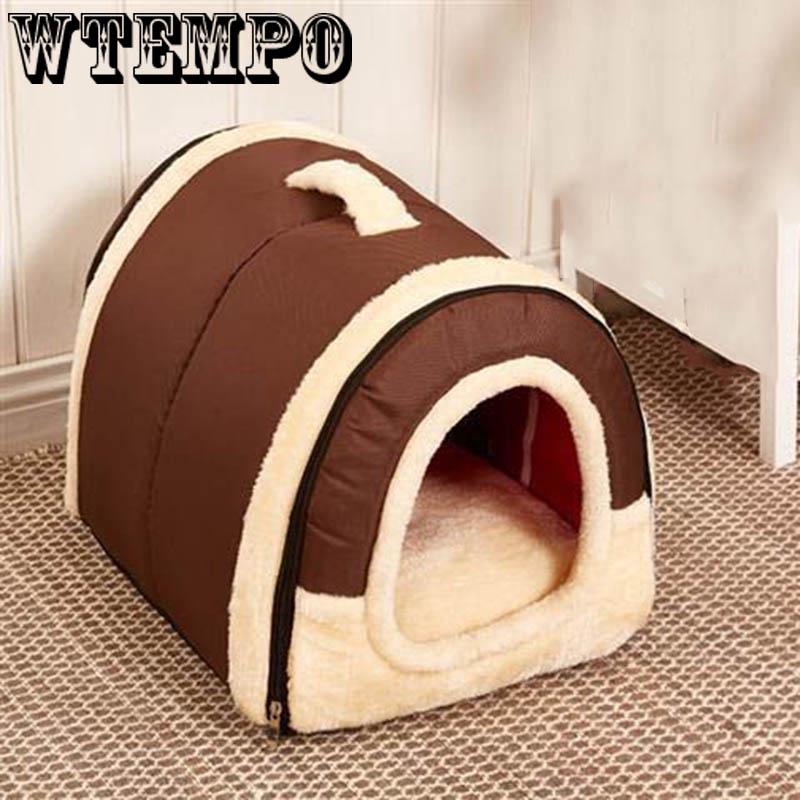 Foldable Dog House Pet Bed Tent Cat Kennel Indoor Portable Travel Puppy Mat Pet Sofa Sleeping Bag