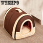 Dog House Comfortable Print Stars Kennel Mat For Pet Puppy Top Quality Foldable Cat Sleeping Bed