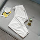 Trendy White Sports Pants Women's Ice Silk Quick-drying Loose and Thin Wild Wide-leg Harem Beamed Casual Pants